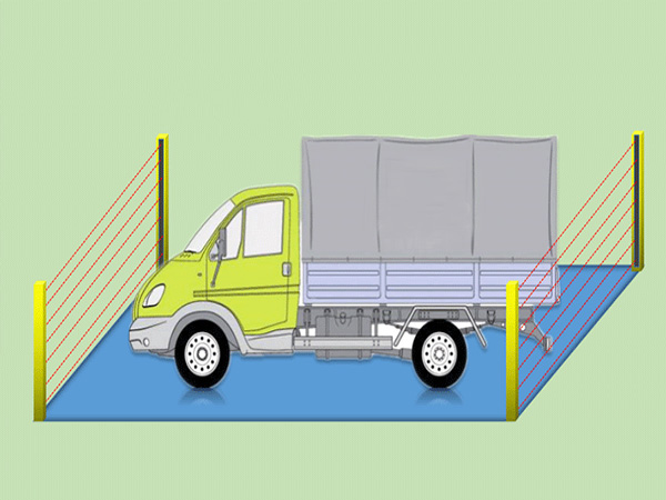 地磅上車輛分離光幕的應用